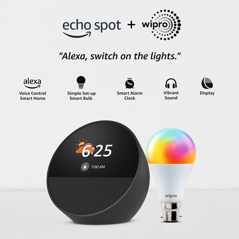 51e-kvvisL._SL1000_ All-new Amazon Echo Spot, Smart alarm clock in 2025