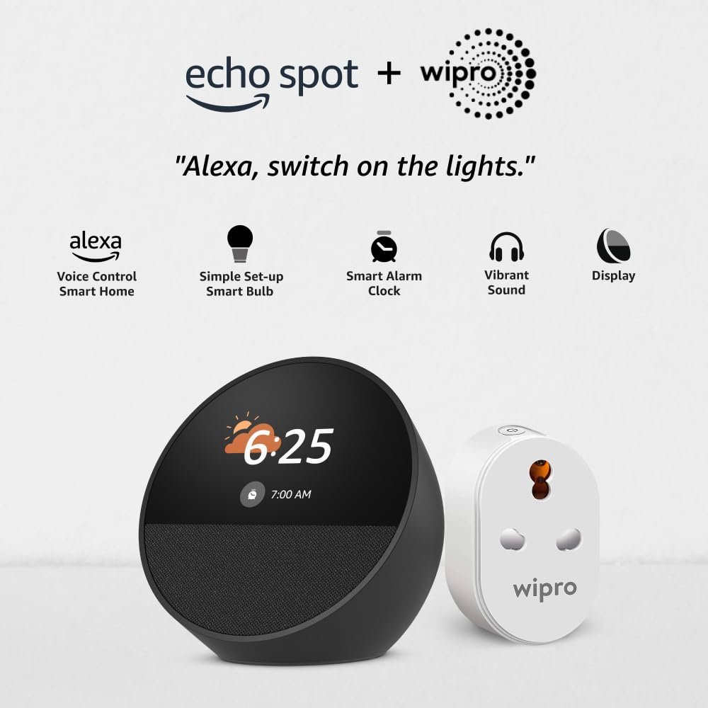 51uFxGsPfDL._SL1000_ All-new Amazon Echo Spot, Smart alarm clock in 2025